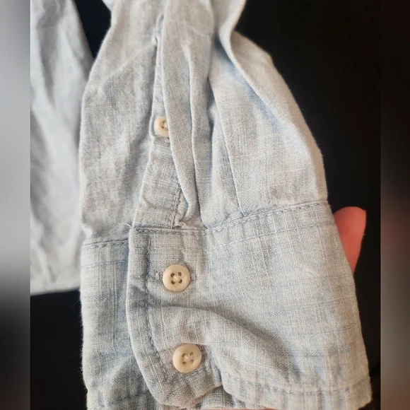 Womens denim button-down~size S - Picture 3 of 4